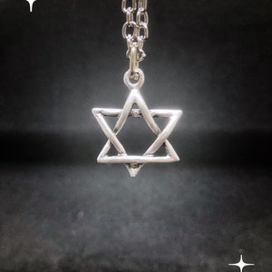 Silver-Plated Star of David Necklace: Magen David Pendant