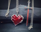 ◆STONEHENgE◆ 14K Heart Necklace SA25A03P SAG-25A03P-N4RST4 1/4 CT. T.W. Diamond Pavé Toggle Heart Dangle Necklace in