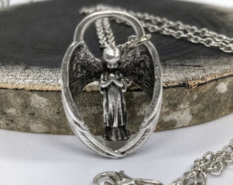 Handgemaakte engelenvleugelketting cherubijn: 925 sterling verzilverd