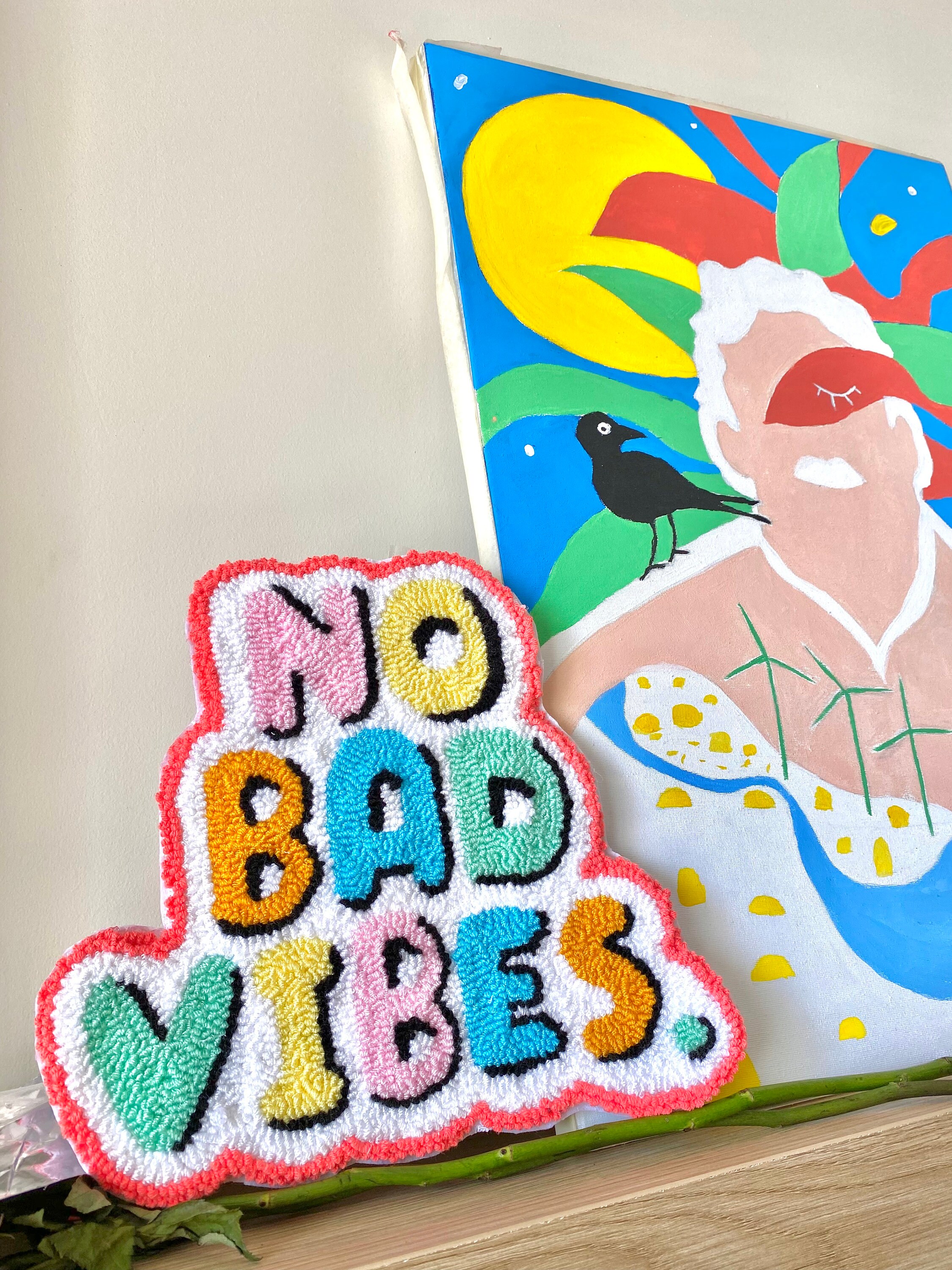 You & Me Wall Art, Couples Wall Decor for Bedroom, Handmade Colorful