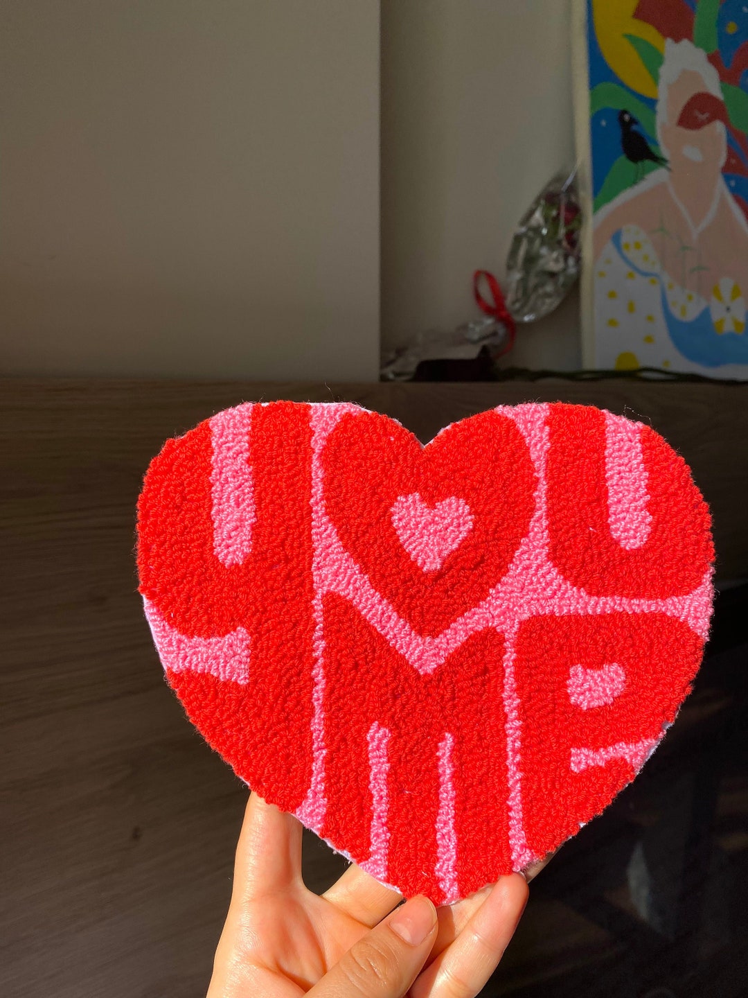 You & Me Wall Art, Couples Wall Decor for Bedroom, Handmade Colorful