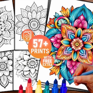Mandala Coloring Book Pages, Mandala Drawing, Mandala Design, Mandala Pattern, Printable Coloring Pages, Mandala Coloring Sheets, PDF