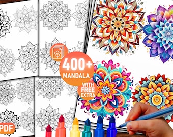 Mandala Coloring Book Pages, Mandala Drawing, Mandala Design, Mandala Pattern, Printable Coloring Pages, Mandala Coloring Sheets, PDF