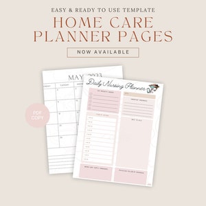 Home Care Planner Pages - Instant Digital PDF Downloads w/Printer-Friendly Copies