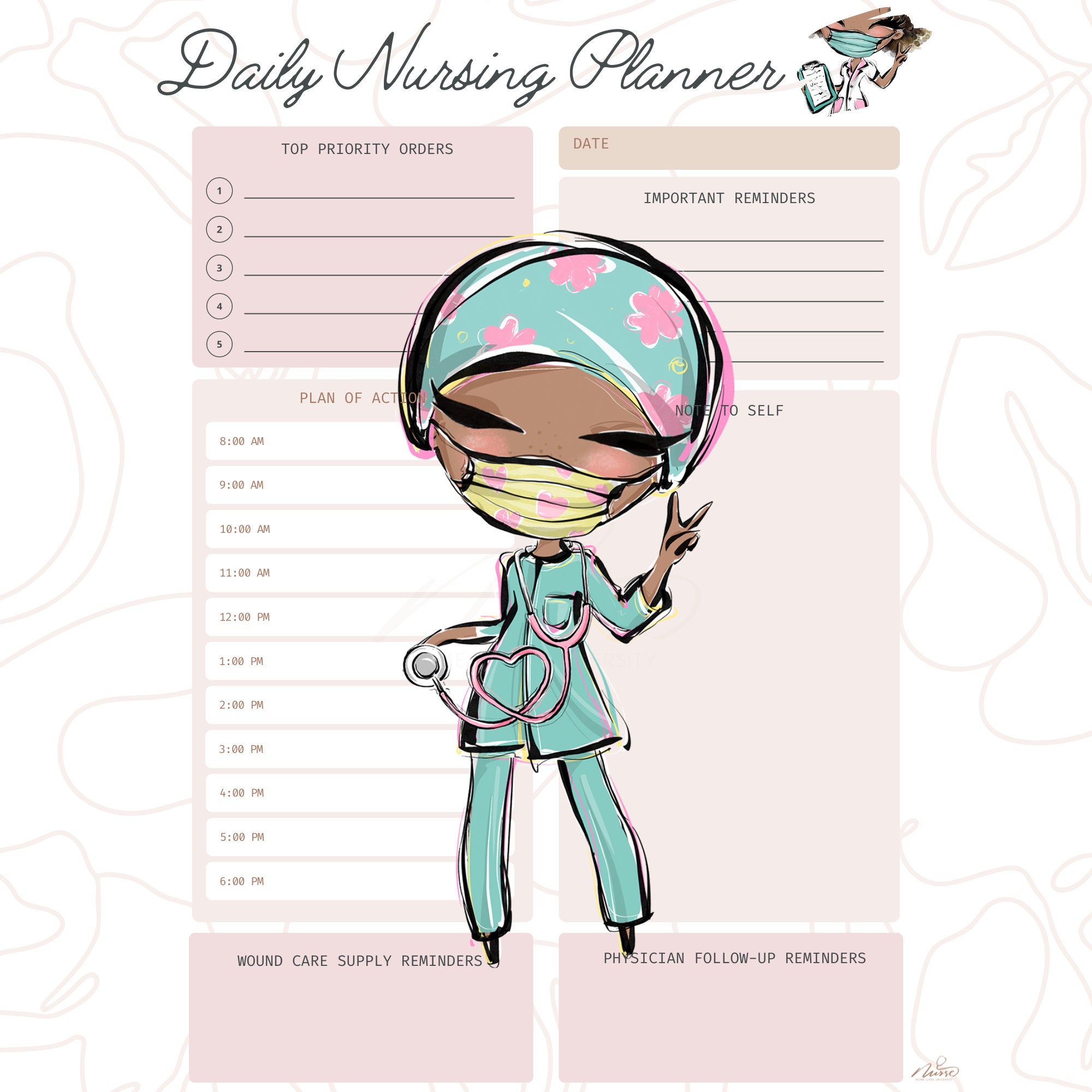 Home Care Planner Pages Instant Digital PDF Downloads W/printer ...