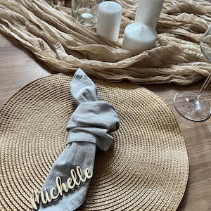 Segnaposto per matrimoni, nomi in legno, decorazioni per matrimoni, nomi per tavoli in legno, battesimo, celebrazione, decorazione per la tavola, disposizione dei posti a sedere, targhette per il nome