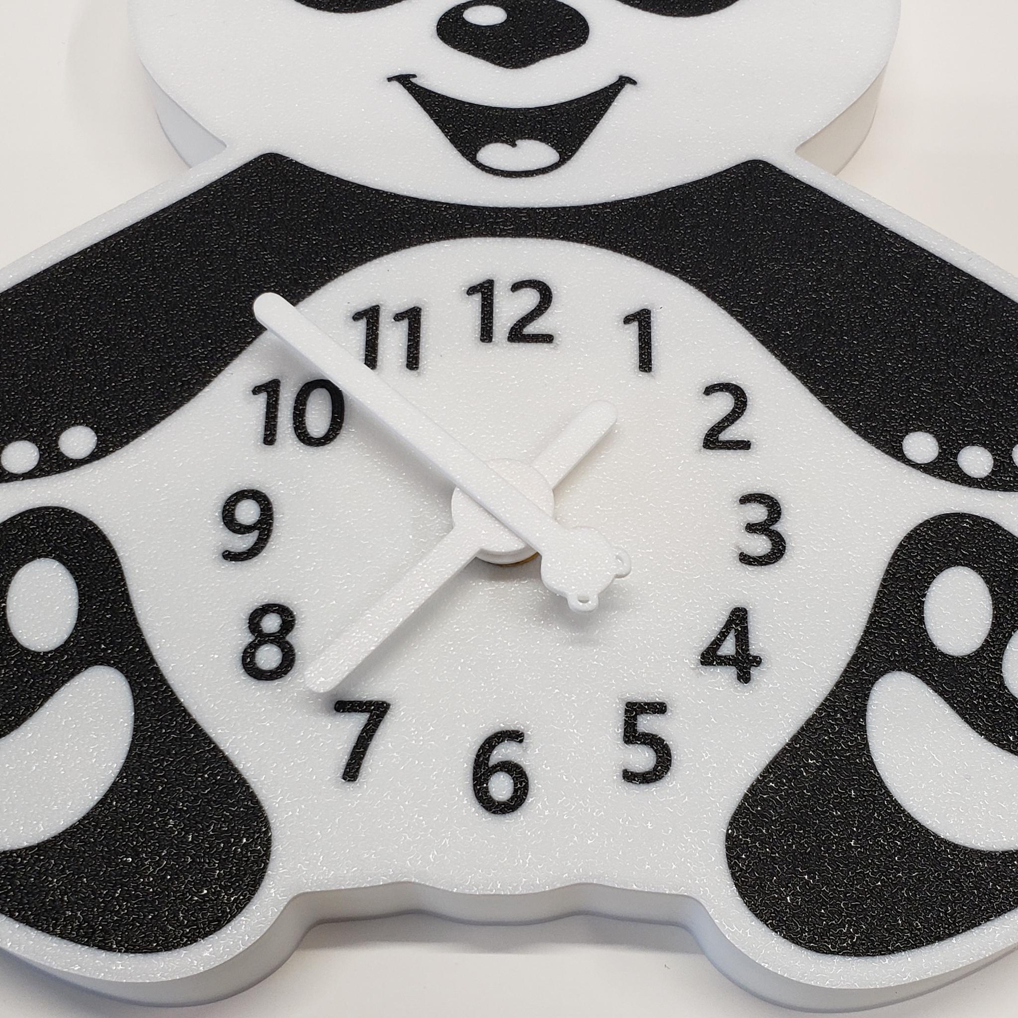 Hand Clock Panda Panda Wall Clock: Customizable Hand Colors - Etsy