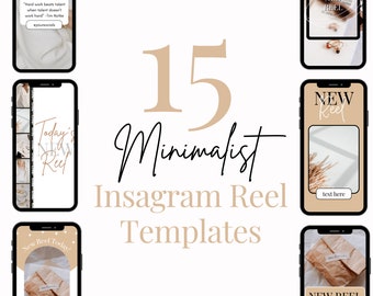 15 Minimalistische Instagram Reel Cover Vorlagen, Instagram Reels, Instagram Template, Instagram Stories, Instagram Reel