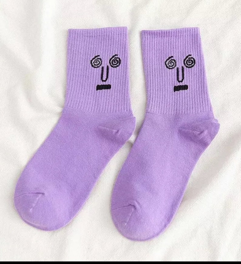 Korean Funky Harajuku Trend Women Socks Expression Socks Girl Etsy