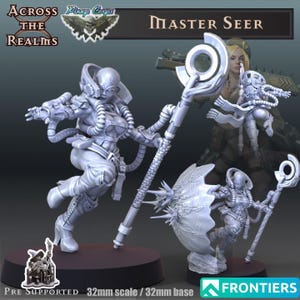 Master Seer SciFi Wargame Roleplay 32 mm 3D Através dos Reinos