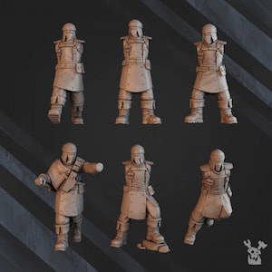 Bedouin Desert Stalkers Body Kit x6 SciFi Wargame Roleplay 32mm 3D DakkaDakka BASES NOT INCLUDED