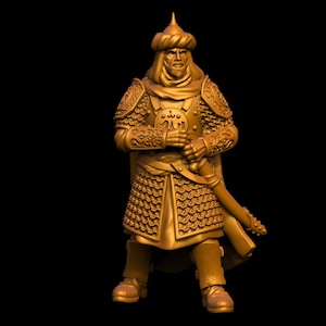 Salah Ad-Din Saladin Arabic General 28mm 1 inch Historical Wargame 3D Print ToyDoy Miniatures