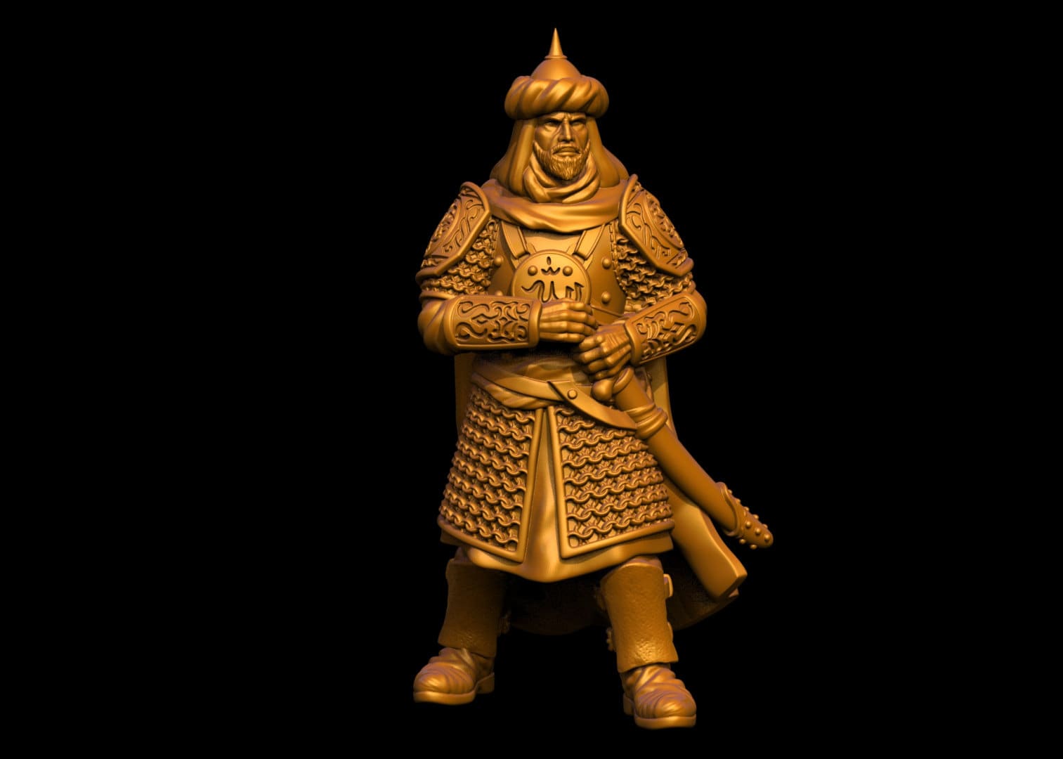 Salah Ad-Din Saladin Arabic General 28mm 1 inch Historical Wargame 3D Print ToyDoy Miniatures