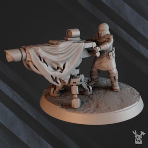 Bedouin Heavy Fire Support Squad SciFi Wargame Roleplay 32mm 3D DakkaDakka BASES NOT INCLUDED