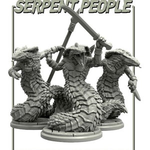 Serpent People Arkham Horror Cthulhu Lovecraft 28mm Adaevy Creations