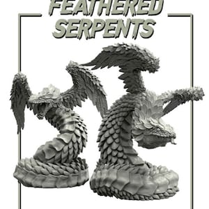 Feathered Serpents Arkham Horror Cthulhu Lovecraft 28mm Adaevy Creations