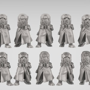 Valhalla Ice Spacenaz Bodies x10 SciFi Wargame Roleplay 32mm 3D Reptilian Overlords BASES NOT INCLUDED