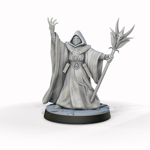 Cultist with a stuff Arkham Horror Cthulhu Lovecraft 32mm Cosmondo