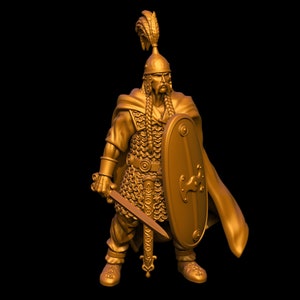 VERCINGETORIX Gallic King 28mm 1 inch Historical Wargame 3D Print ToyDoy Miniatures