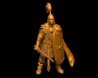VERCINGETORIX Gallic King 28mm 1 inch Historical Wargame 3D Print ToyDoy Miniatures