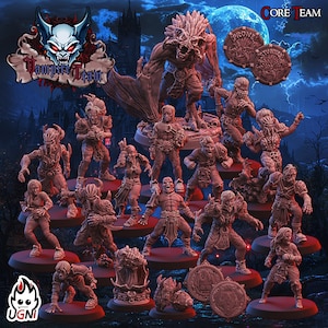 Vampire Team x15  Blood Sport Fantasy Football UGNI Miniatures 3D Print Bases Not Included