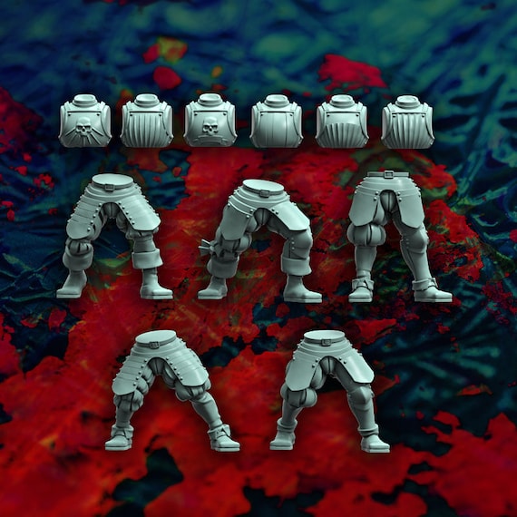Landsknecht Plate Armored Infantry Body set x5 Fantasy Historical Heroic 32mm Reptilian Overlords Bases NOT Included