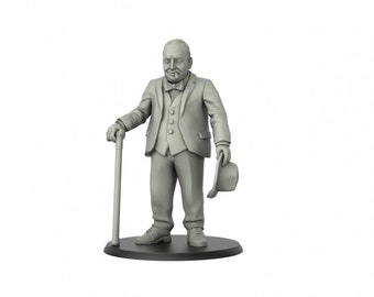 Winston Churchill War World II WW2 28mm 1 inch Historical Wargame 3D IPStudios