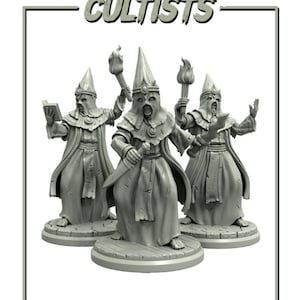 Cultists Arkham Horror Cthulhu Lovecraft 28mm Adaevy Creations