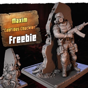 Postapokalyptisches Stalker Söldner Diorama 32 mm Stalker Inspiriert Medusa Projekt