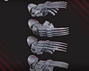 Nocturnal Vampire Lords Lightning Claws Set x10 SciFi Wargame Roleplay 32mm 3D DakkaDakka BASES NOT INCLUDED