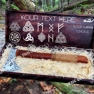 Handmade Eagle axe with Personalized engraved gift Box for Men/Women, Custom Gift for Wedding, Groomsmen Proposal Gift box , Best Gift 2025