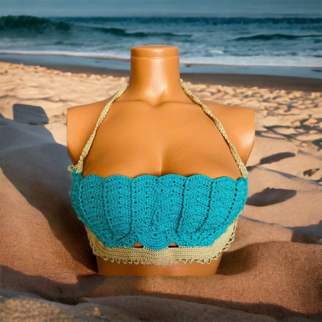 Handmade Crochet Bikini, Knitted Bikini, Summer Beachwear, Mermaid
