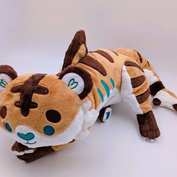 Peluche squalo tigre appesantito: cuscino coccoloso Cornflakes, sollievo dall'ansia da 2 libbre