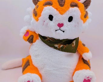 Pluche rugzak Tangerine Tiger: knusse boekentas van imitatiebont