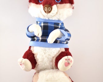 Red Husky Plush -- Snuggle Paws Plush for anxiety, PTSD, comforting plush for bedtime