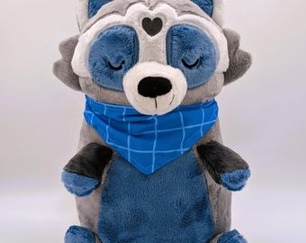 Peanut Raccoon Snuggle Paws Cuddle Cushion Plush
