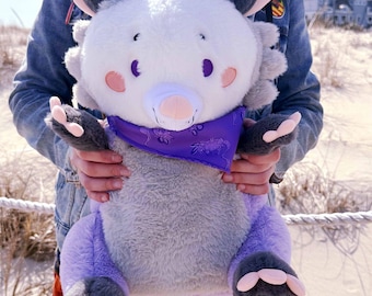 Plum Possum Plush Backpack: Snug-Alongs Travel Bookbag