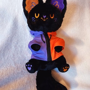 Pumpkin Purr the Black Cat - Snuggle Pal Plush for anxiety, PTSD, comforting plush for bedtime