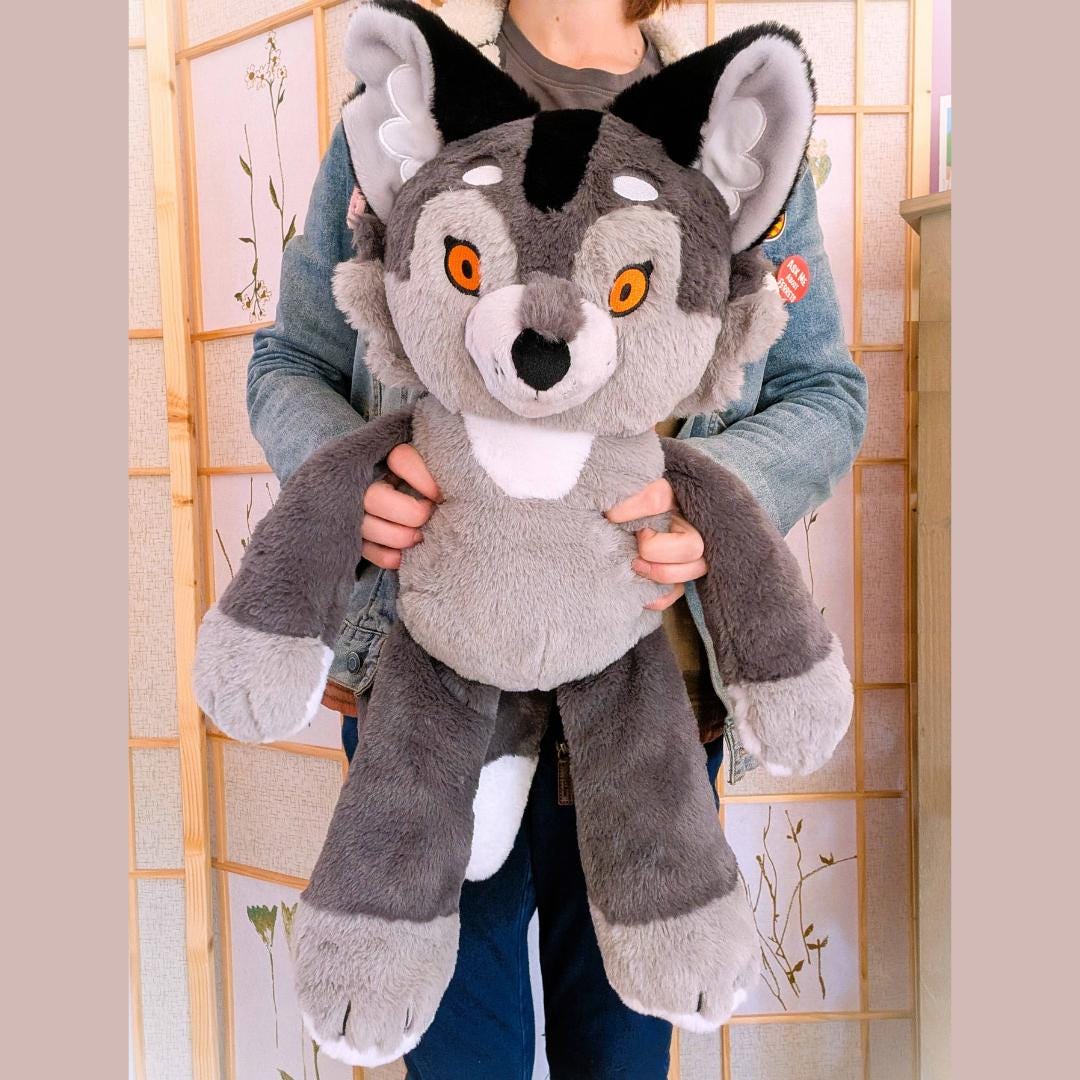 Wolfgang Wild Wolf Giant Cuddly Huggable Sunshine Teddies Plush