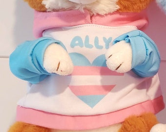 snuggle paws outfit -- trans ally hoodie