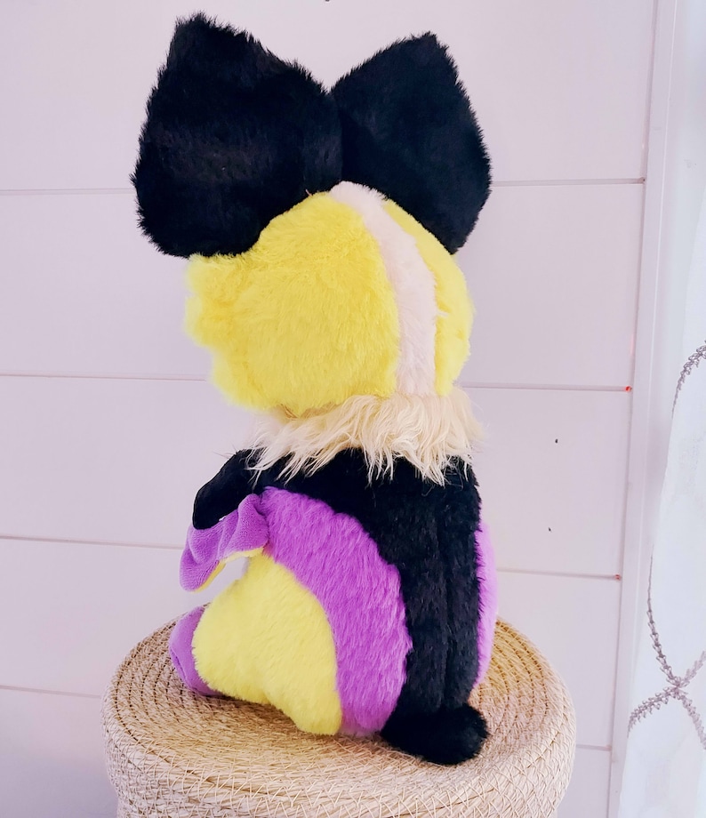 Rainbow Softs Non-Binary Bat Snuggle Paws LGBTQ Pride Plush for anxiety, PTSD, comforting plush for bedtime image 2