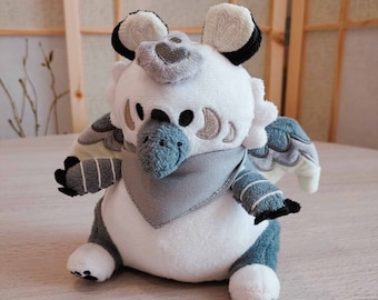 BeanBuds Sesame Gryphon -- palm-sized minky beanie plushies, floppy soft and cute beanie babies plush!