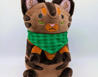 Limbo Tortie Tortoiseshell Tabby Cat Snuggle Paws Cuddle Cushion Plush