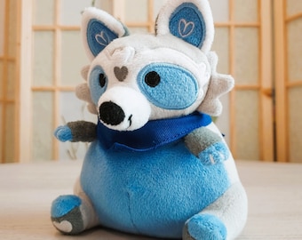 Peanut der Waschbär BeanBuds Plüschtier: Minky Mütze Baby mit Bandana