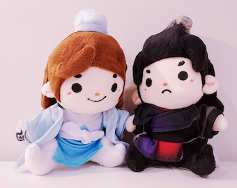 Wind Master + Black Water Beefleaf Set -- TCGF Heaven Official's Blessing MXTX Inspired Plush