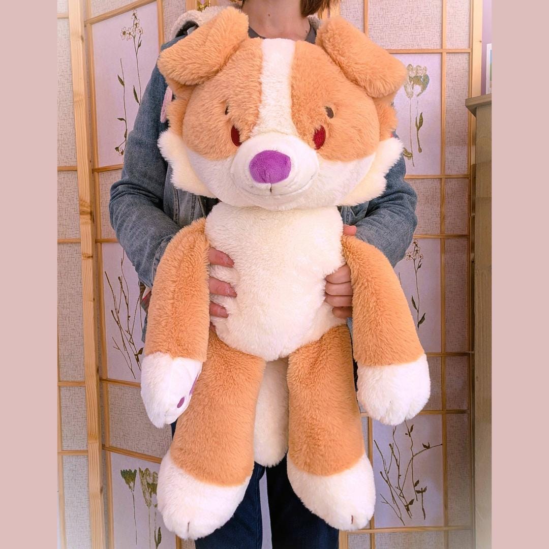 Sunny Pup Border Collie Giant Cuddly Huggable Sunshine Teddies Plush