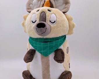 ChocoChip Hyena Snuggle Paws Cuddle Cushion Plush
