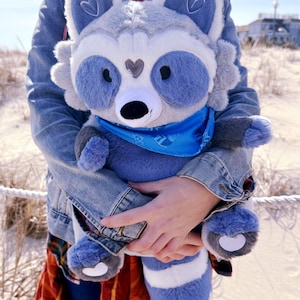 SNUG-ALONGS Raccoon/Trash Panda Plush Backpack/Bookbag for school, travel, conventions, theme parks (Peanut Raccoon)