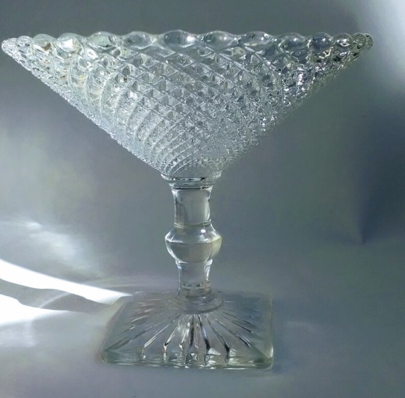 Anchor Hocking Miss America Vintage Compote Dish Money Bowl Etsy