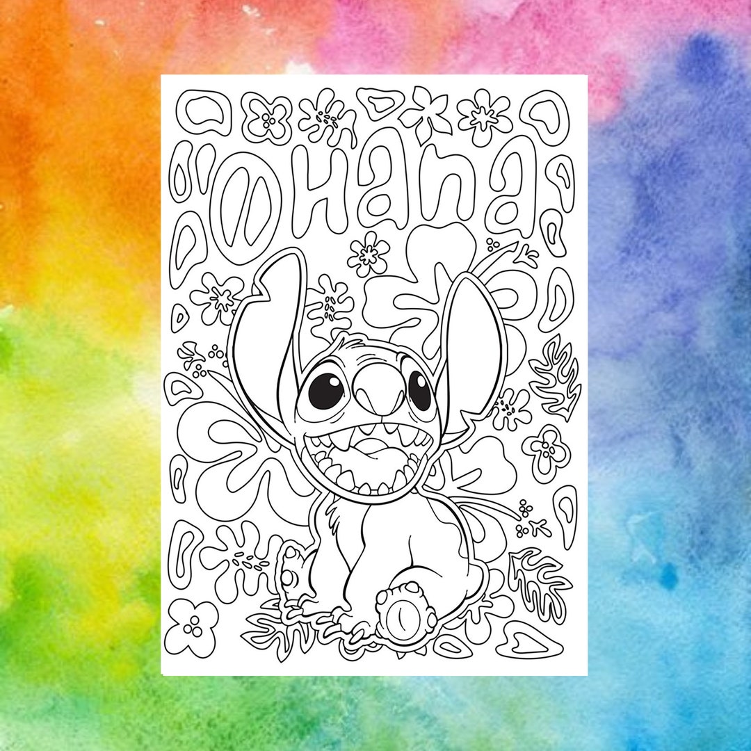 Lilo And Stitch Coloring Pages  Stitch coloring pages, Lilo and